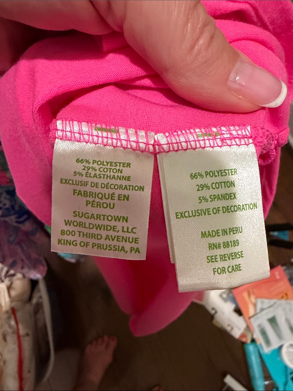 Lilly Pulitzer Meredith Tee in Passion Fruit Pink - Picture 5 of 5